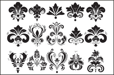 Black Logo Silhouette Set | Minimalist Logo Bundle | Modern Premade Branding Kit