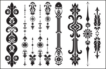 Black Logo Silhouette Set | Minimalist Logo Bundle | Modern Premade Branding Kit