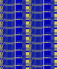 Techno Computer Chips Seamless Repeat