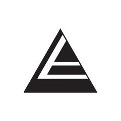 Triangle clip art design on plain white transparent isolated background for card, shirt, hoodie, sweatshirt, apparel, tag, mug, icon, poster or badge