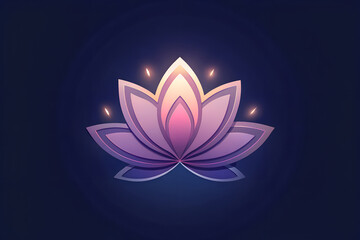 lotus flower vector illustration design flower icon