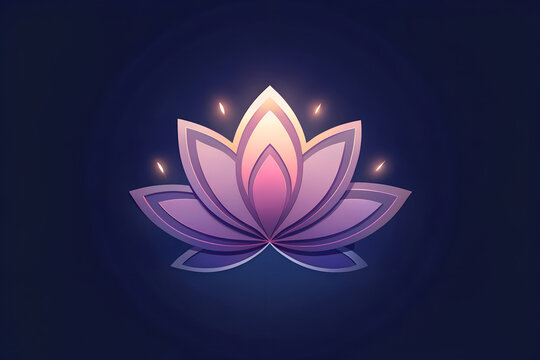 lotus flower vector illustration design flower icon