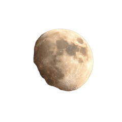 Fototapeta premium A close-up image of a gibbous moon