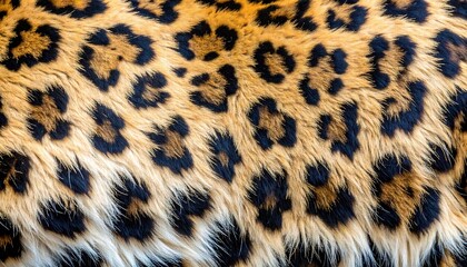 Close-up view of a leopard skin texture.