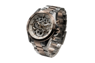 Sleek, Two-Tone Watch