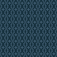 Shades of Purple and Blue Traditional Embroidery Art Abstract with Pixel Art Designs for Textile Print