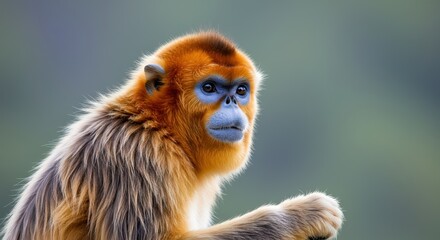 Obraz premium Golden monkey portrait