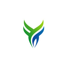 Dynamic Abstract Symbol of Growth and Innovation, Ideal for Modern Branding and Corporate Identity, Seamlessly Blending Nature's Freshness with Technological Advancement
