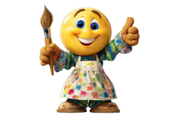 Animated happy cartoon character (1)