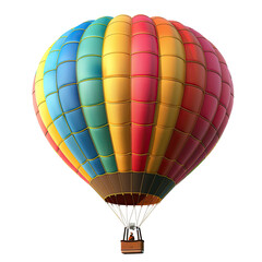 Fototapeta premium Colorful hot air balloon against a black background (7)