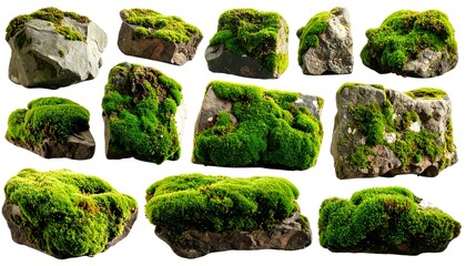 Moss covered rocks
