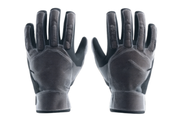 Pair of gray protective gloves