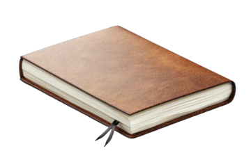 Closed leather-bound book