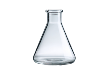 Clear glass conical flask (2)