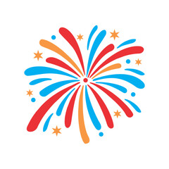 Vector illustration of celebration fireworks