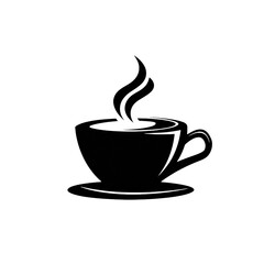 Steaming coffee cup sketch evokes warmth and morning comfort
