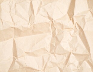 Obraz premium Crinkled Beige Paper Texture (1)