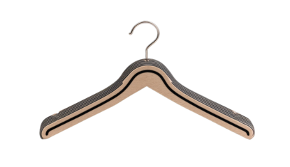 Beige & dark gray coat hanger