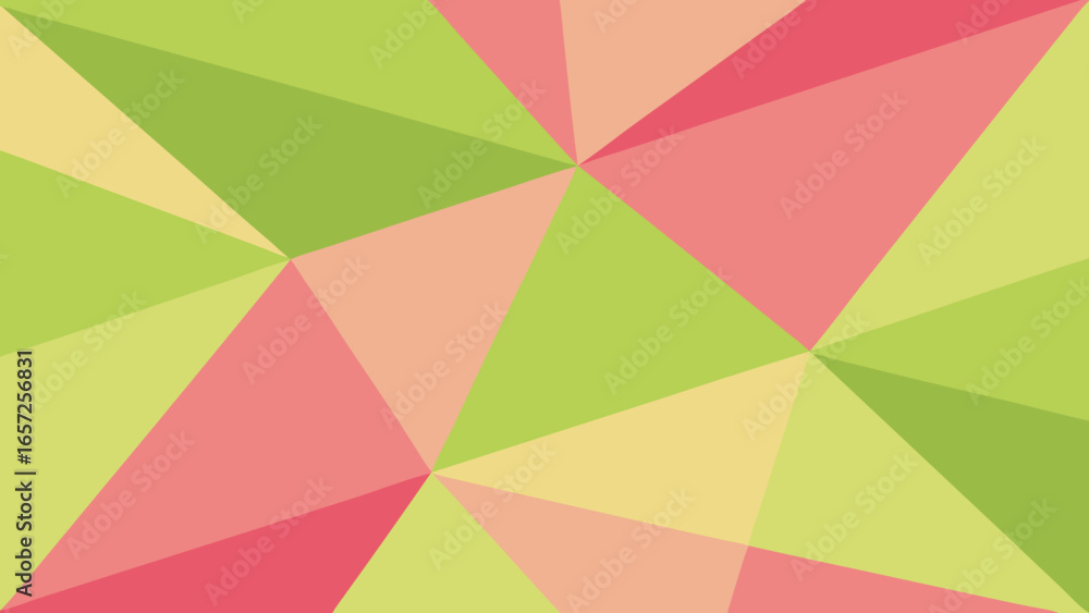Poster abstract geometric background with intersecting triangles in pastel colors pattern