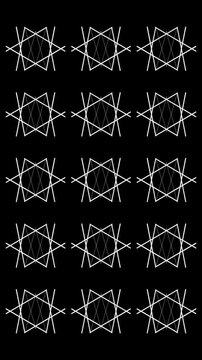 black and white geometric shapes