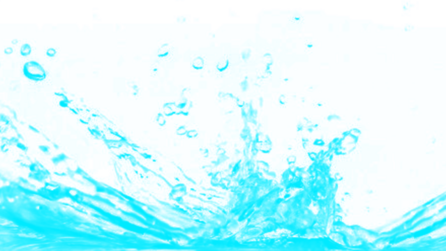 Splashing water forming a lower border or background. Isolated clear liquid wave PNG clip art on a transparent background for a website header, footer, or product display.