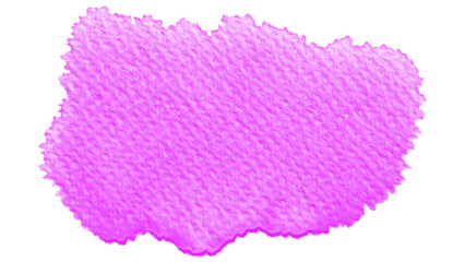 Vibrant pink crayon texture smudge. Isolated digital pastel stroke PNG clip art on a transparent...