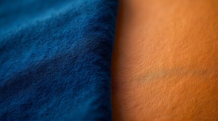 Blue and Orange Fabric Texture