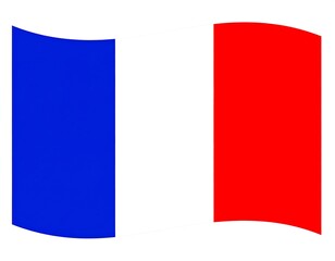 Waving French flag