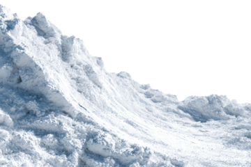 Snowy mountain slope, close-up
