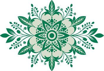 Mandala Inspired Floral Divider Design.
