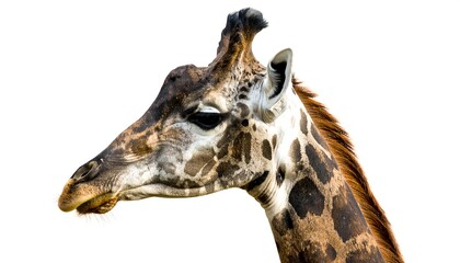 Obraz premium Close-up giraffe profile