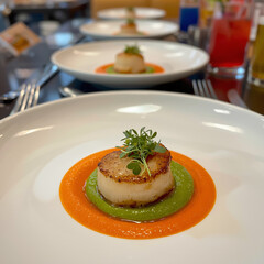appetizer with salmon HD 8K wallpaper Stock Photographic Image