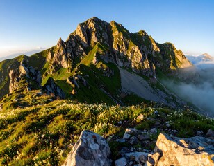 Mountain peak sunrise (2)