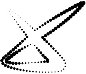 Line dot element, curve, wave, spin, twirl