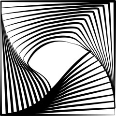 Square rotating blend line modern design, tech, digital, innovation, future