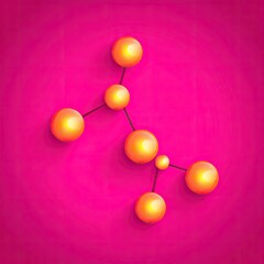 Connected Spheres on Pink