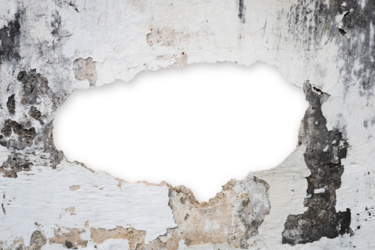 hole in the concrete wall background