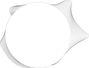 Circle white frame dynamic liquid overlapping for tag, badges, logo