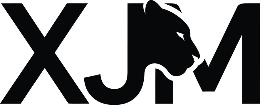 Jaguar head logo incorporated into xjm text