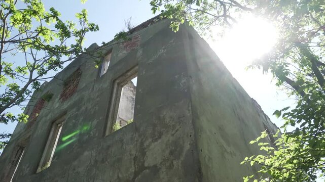 National Park Land of the Leopard. Abandoned castle of Yankovsky in the village of Vityaz on the Gamov Peninsula in Primorsky Krai.