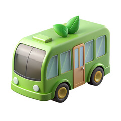 Eco-Friendly Cartoon Bus Sustainable