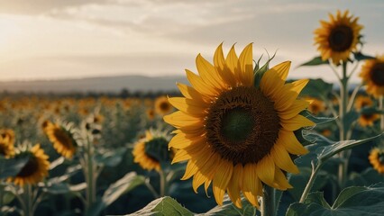 field of sunflowers