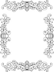 frame with floral ornament
