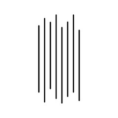 Hatch line samless texture. Straight line pattern surface. Vector illustration. 