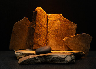 natural stones for the podium