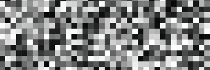 Abstract geometric grid background with black and white squares vector illustration