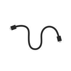 Modern HDMI cable vector icon