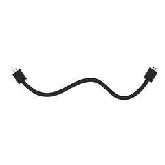 Modern HDMI cable vector icon