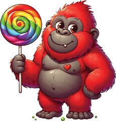 Gorilla character © Inoe