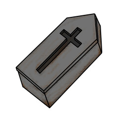 外国墓地のイラスト